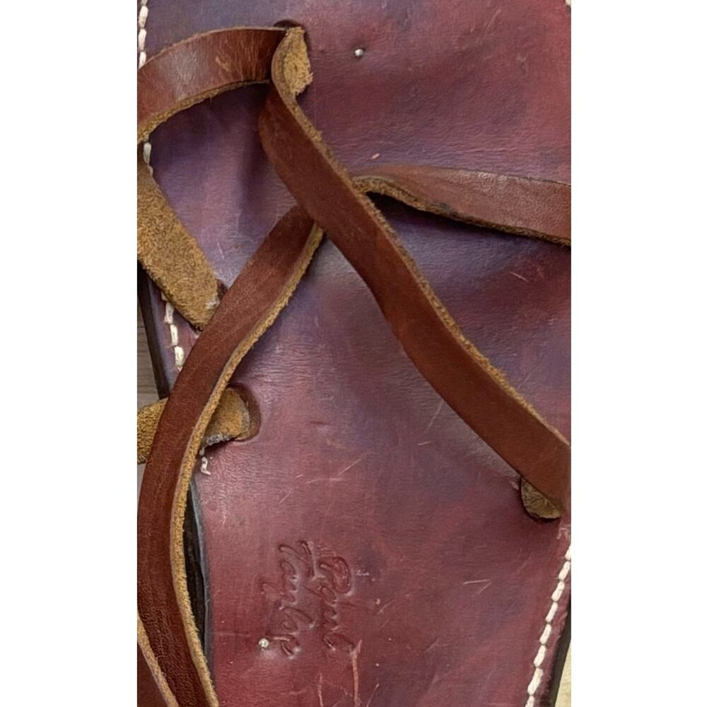 Paul Taylor Handmade Leather Boho Hippie Sandals M8 W10 - Picture 10 of 10